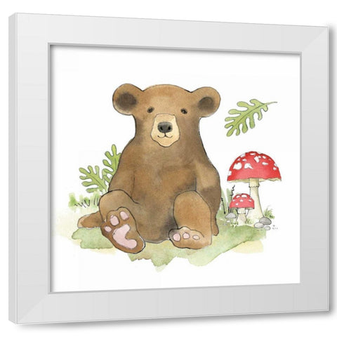 Baby Woodland II White Modern Wood Framed Art Print by Grove, Beth