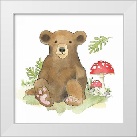 Baby Woodland II White Modern Wood Framed Art Print by Grove, Beth