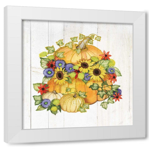 Autumn Days IV Gold White Modern Wood Framed Art Print by McKenna, Kathleen Parr