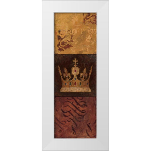 Regal Panel I White Modern Wood Framed Art Print by Tillmon, Avery