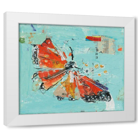 Monarch I Crop White Modern Wood Framed Art Print by Day, Kellie
