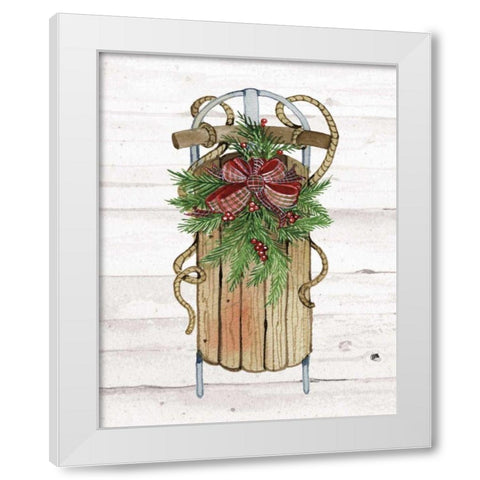 Holiday Sports II on White Wood White Modern Wood Framed Art Print by McKenna, Kathleen Parr