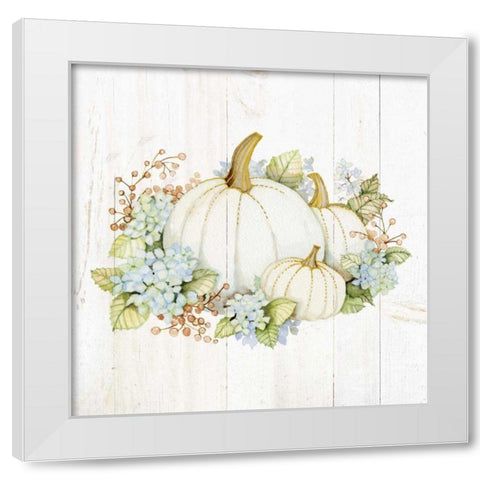 Autumn Elegance I Gold White Modern Wood Framed Art Print by McKenna, Kathleen Parr