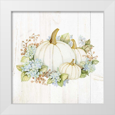 Autumn Elegance I Gold White Modern Wood Framed Art Print by McKenna, Kathleen Parr