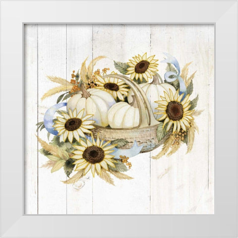 Autumn Elegance IV Gold White Modern Wood Framed Art Print by McKenna, Kathleen Parr