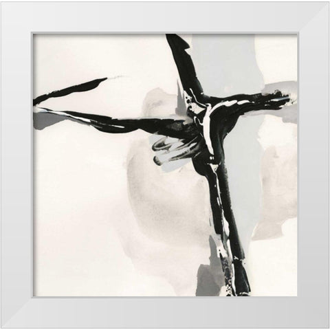 Creamy Neutral II White Modern Wood Framed Art Print by Paschke, Chris