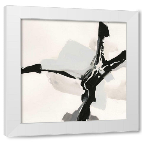 Creamy Neutral III White Modern Wood Framed Art Print by Paschke, Chris