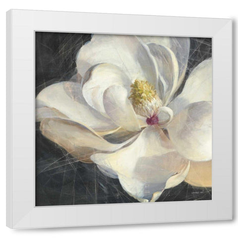 Vivid Floral IV Crop White Modern Wood Framed Art Print by Nai, Danhui