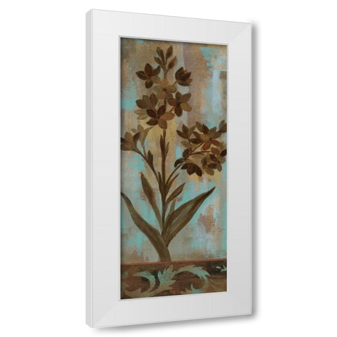 Monsoon Florals II White Modern Wood Framed Art Print by Vassileva, Silvia