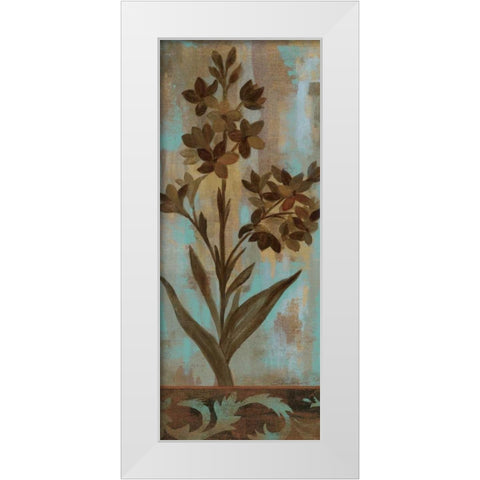 Monsoon Florals II White Modern Wood Framed Art Print by Vassileva, Silvia