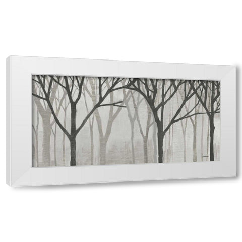 Spring Trees Greystone IV White Modern Wood Framed Art Print by Lovell, Kathrine
