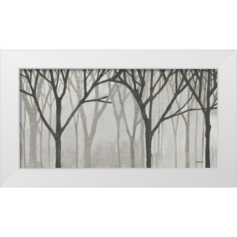 Spring Trees Greystone IV White Modern Wood Framed Art Print by Lovell, Kathrine