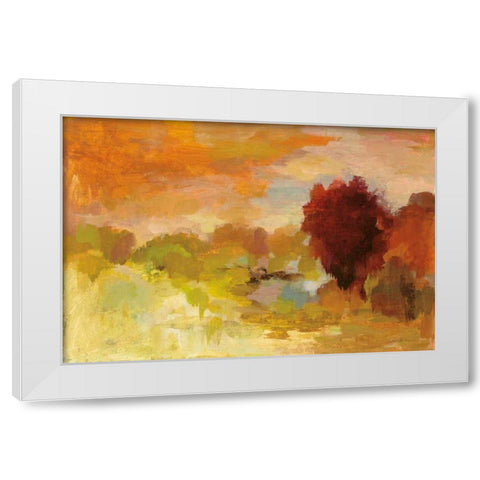 Fall Glory White Modern Wood Framed Art Print by Vassileva, Silvia