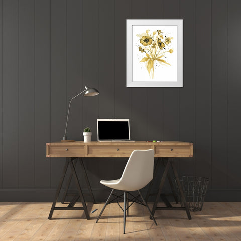 Celebration d Or I with Gray White Modern Wood Framed Art Print by Novak, Shirley