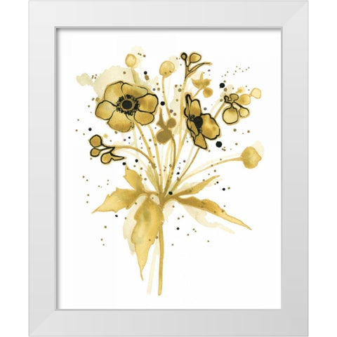 Celebration d Or I with Gray White Modern Wood Framed Art Print by Novak, Shirley