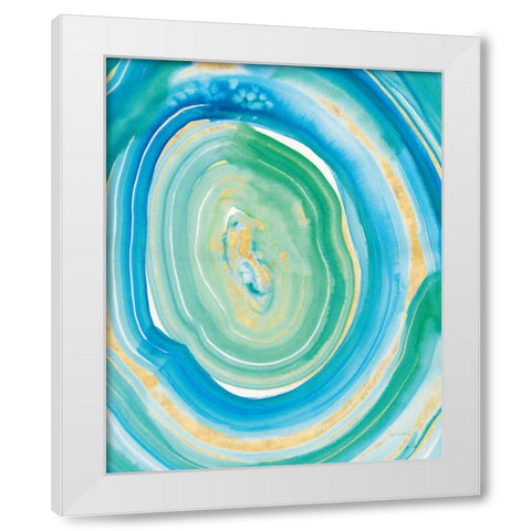 Terrain Gilded II Crop White Modern Wood Framed Art Print by Schlabach, Sue