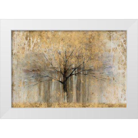 Open Arms Gold Crop White Modern Wood Framed Art Print by Tillmon, Avery