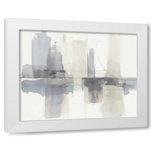 Improvisation II Gray Crop White Modern Wood Framed Art Print by Schick, Mike