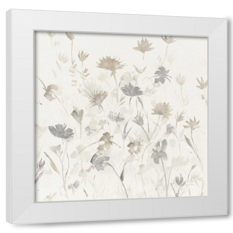 Garden Shadows I White Modern Wood Framed Art Print by Tillmon, Avery