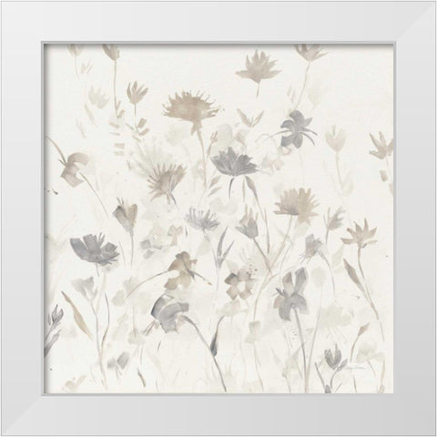 Garden Shadows I White Modern Wood Framed Art Print by Tillmon, Avery