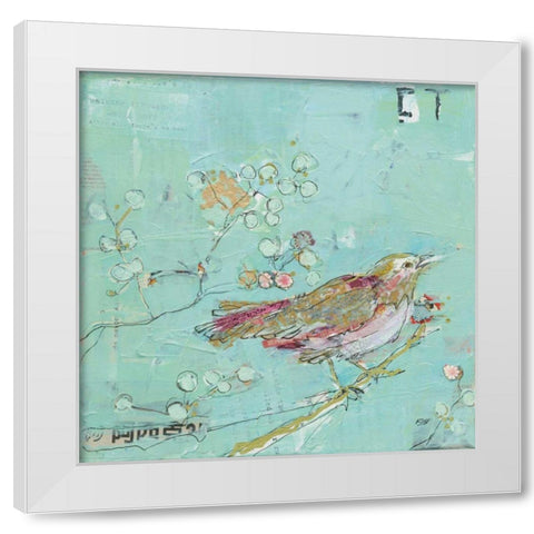Birds of a Feather White Modern Wood Framed Art Print by Day, Kellie