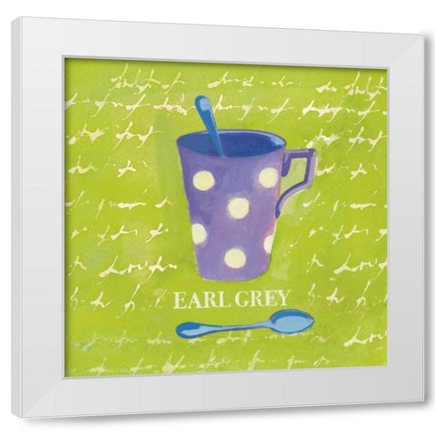 Earl Grey Bright White Modern Wood Framed Art Print by Clark, Michael