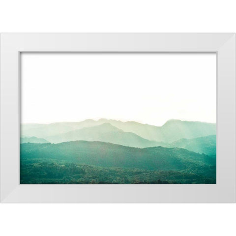A Watercolor Wash of Light Crop White Modern Wood Framed Art Print by Bevan, Keri