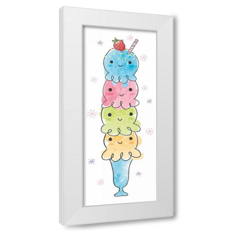 My Treat Panel II White Modern Wood Framed Art Print by Hershey, Moira