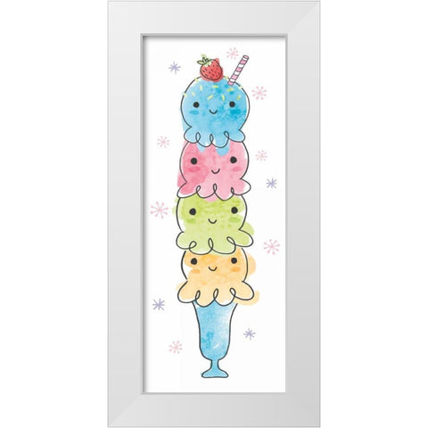 My Treat Panel II White Modern Wood Framed Art Print by Hershey, Moira