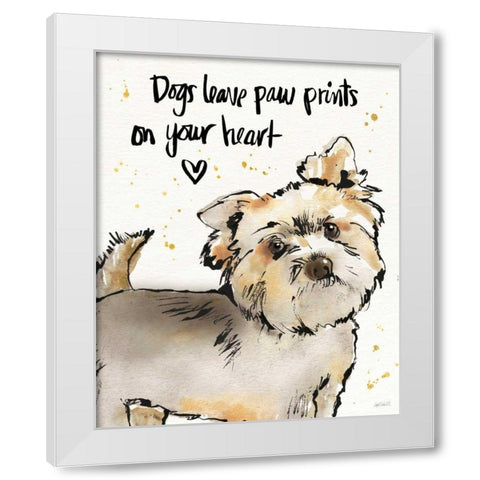 Strike a Paws VII White Modern Wood Framed Art Print by Tavoletti, Anne