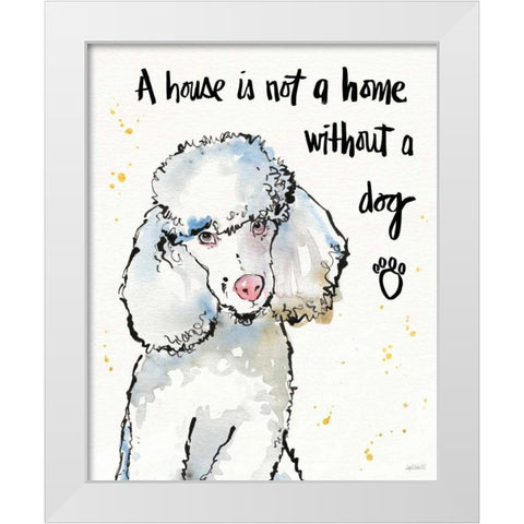 Strike a Paws III White Modern Wood Framed Art Print by Tavoletti, Anne