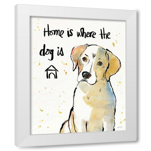 Strike a Paws VIII White Modern Wood Framed Art Print by Tavoletti, Anne