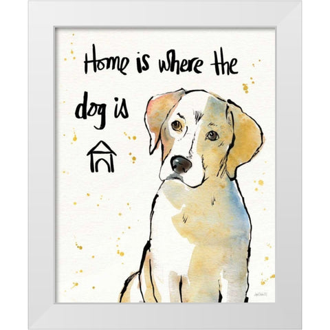 Strike a Paws VIII White Modern Wood Framed Art Print by Tavoletti, Anne