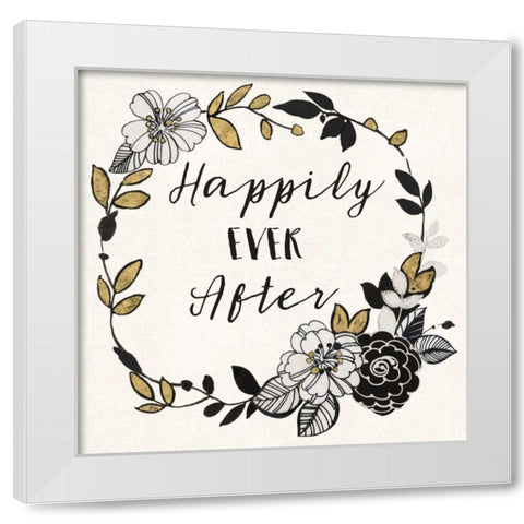 Dream Garden Inspiration I White Modern Wood Framed Art Print by Wild Apple Portfolio