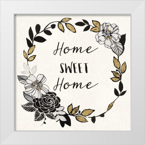 Dream Garden Inspiration II White Modern Wood Framed Art Print by Wild Apple Portfolio