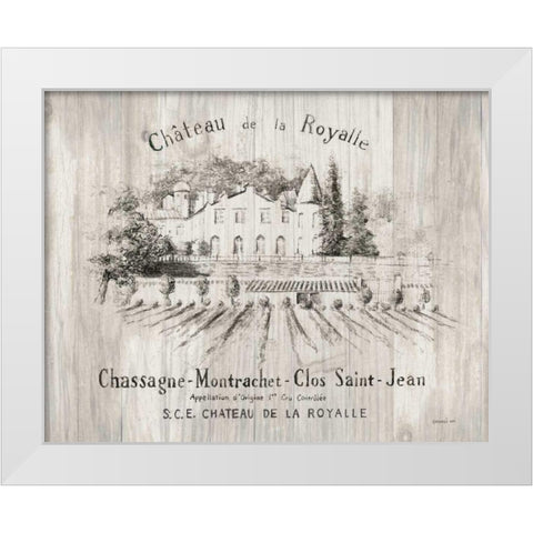 Chateau Royalle on Wood White Modern Wood Framed Art Print by Nai, Danhui