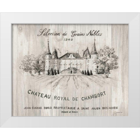 Chateau Chambort on Wood White Modern Wood Framed Art Print by Nai, Danhui