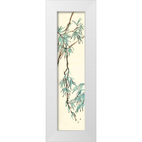 Summer Bamboo II White Modern Wood Framed Art Print by Paschke, Chris