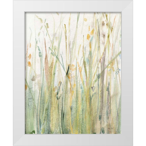 Spring Grasses I Crop White Modern Wood Framed Art Print by Tillmon, Avery