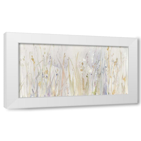 Autumn Grass White Modern Wood Framed Art Print by Tillmon, Avery