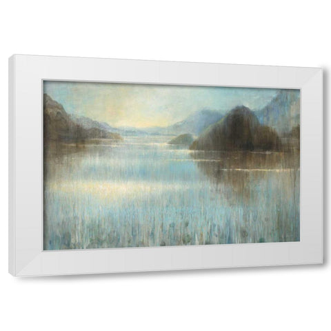 Through the Mist Crop White Modern Wood Framed Art Print by Nai, Danhui