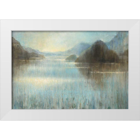 Through the Mist Crop White Modern Wood Framed Art Print by Nai, Danhui