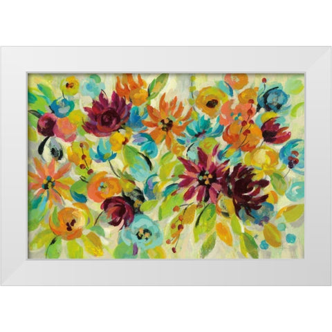 Autumn Joy White Modern Wood Framed Art Print by Vassileva, Silvia