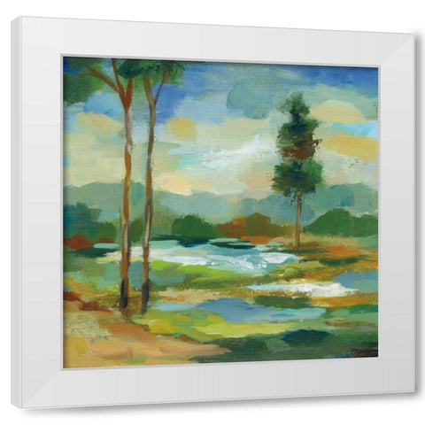 Early Spring Landscape I White Modern Wood Framed Art Print by Vassileva, Silvia