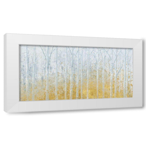 Silver Waters Crop No River Gold White Modern Wood Framed Art Print by Wiens, James