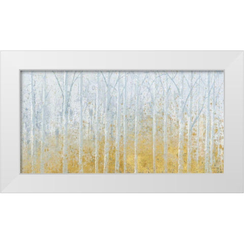 Silver Waters Crop No River Gold White Modern Wood Framed Art Print by Wiens, James