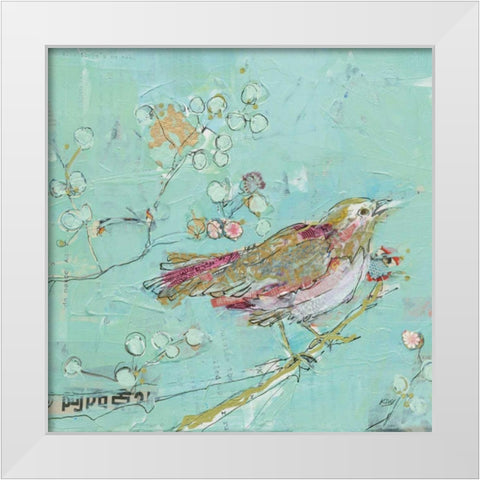 Birds of a Feather v2 White Modern Wood Framed Art Print by Day, Kellie