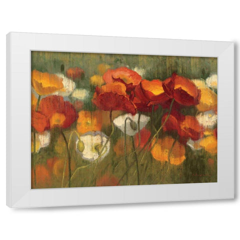 The Power of Red II White Modern Wood Framed Art Print by Novak, Shirley