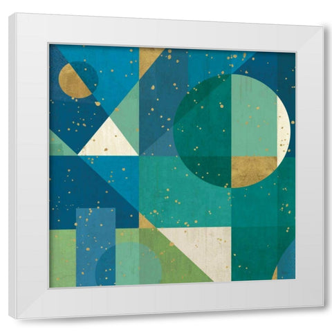 Geo Contour II White Modern Wood Framed Art Print by Charron, Veronique