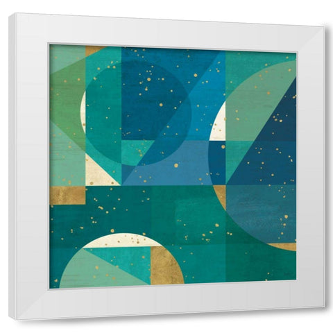 Geo Contour III White Modern Wood Framed Art Print by Charron, Veronique